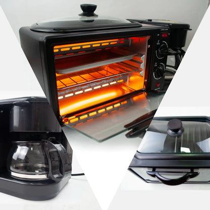 Horno Cafetera 3 En 1 SokanY desayuno